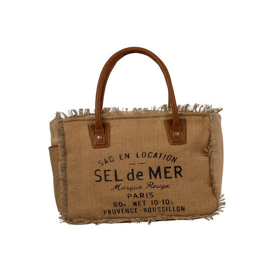 Sel de Mer Frayed Trim Crossbody Bag by Myra Bag