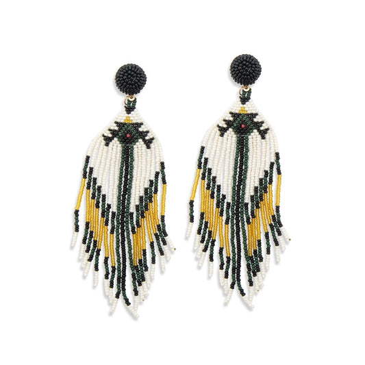 Eagles Drum Beaded Earring