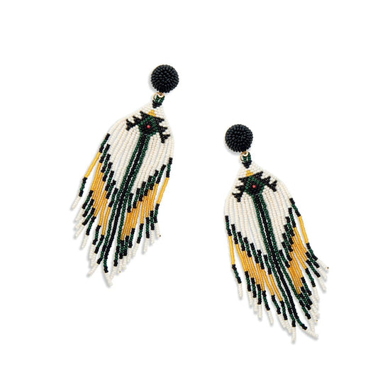 Eagles Drum Beaded Earring