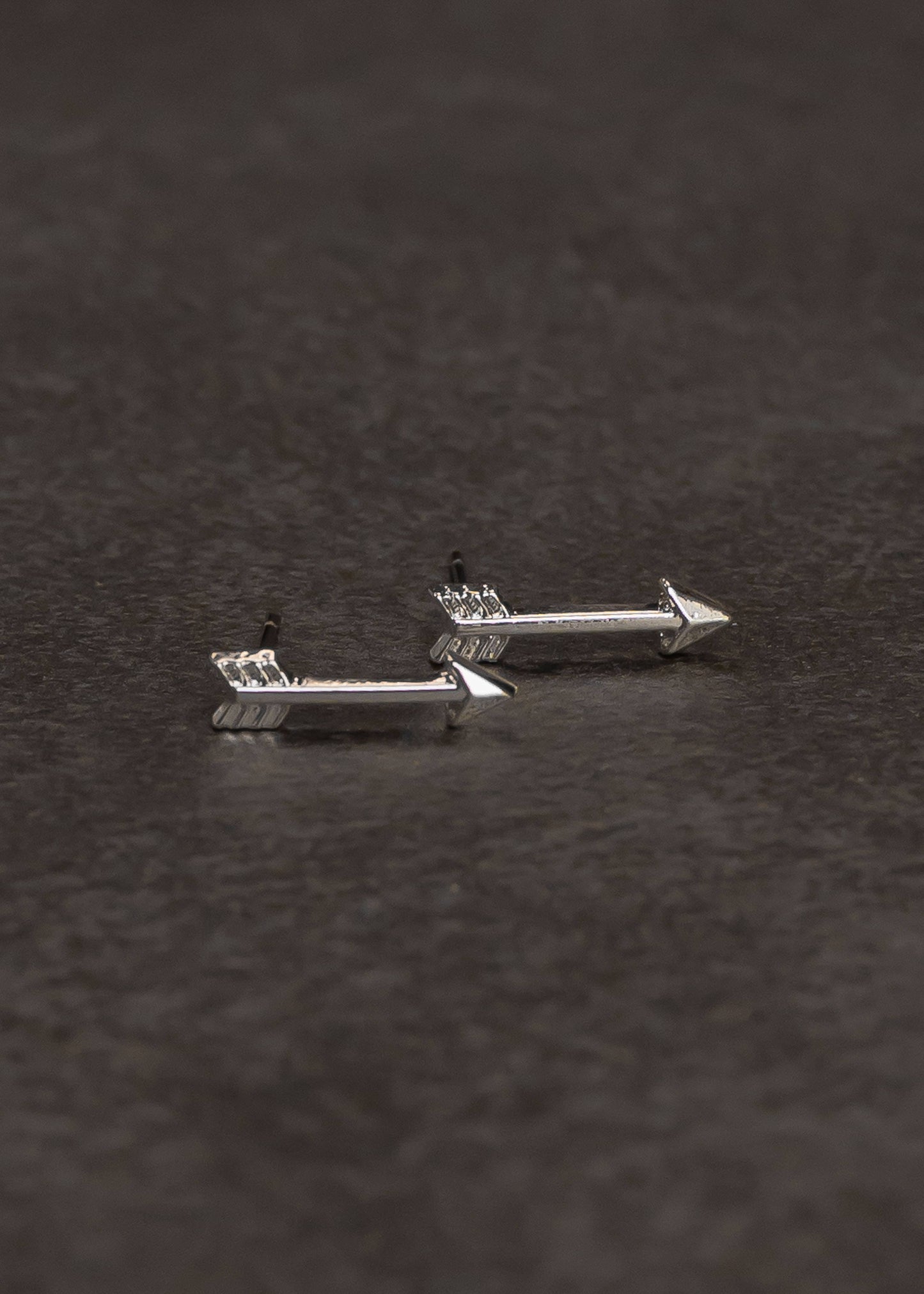 Silver Arrow Stud Earrings