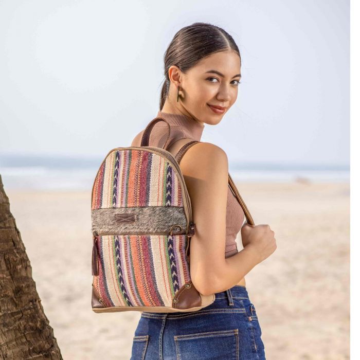 THE ARTSY BACKPACK BAG BY MYRA BAG - Amethyst & Opal
