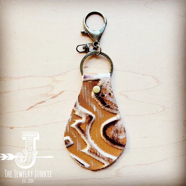 Authentic Leather Hair-On Keychain Sienna Laredo