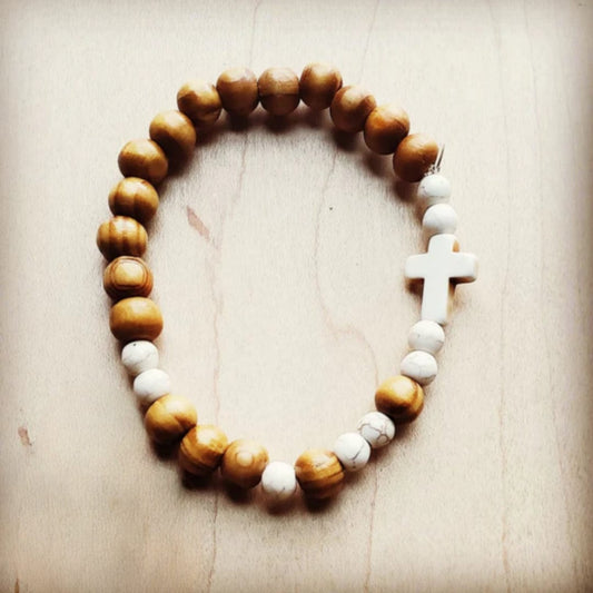 Bracelet Bar- Stackable Beaded Bracelets Assortment of Colors - Amethyst & Opal