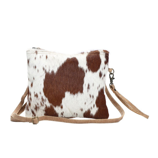 Brown & White Shade Bag by Myra