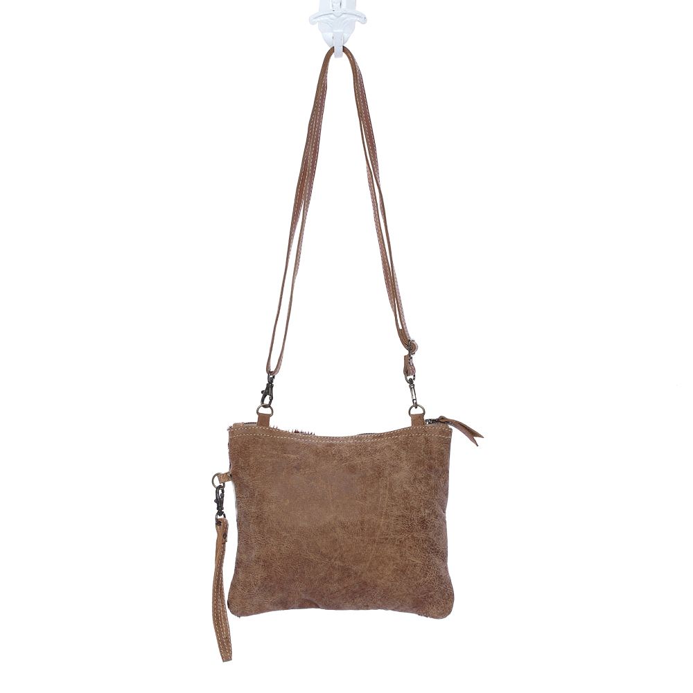 Brown & White Shade Bag by Myra