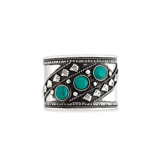 Lagacy Turquoise Cuff Bracelet by Myra