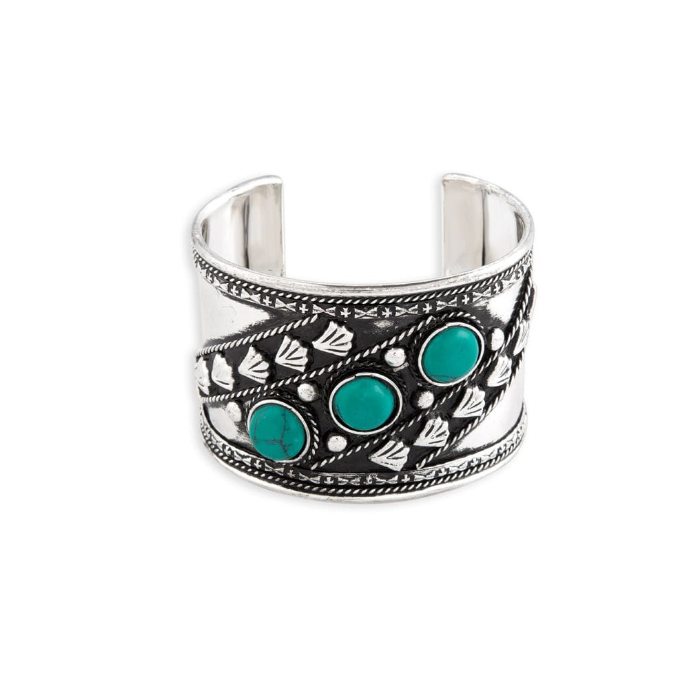 Lagacy Turquoise Cuff Bracelet by Myra