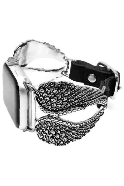 Western Angel Wings Leather Apple Watch Band