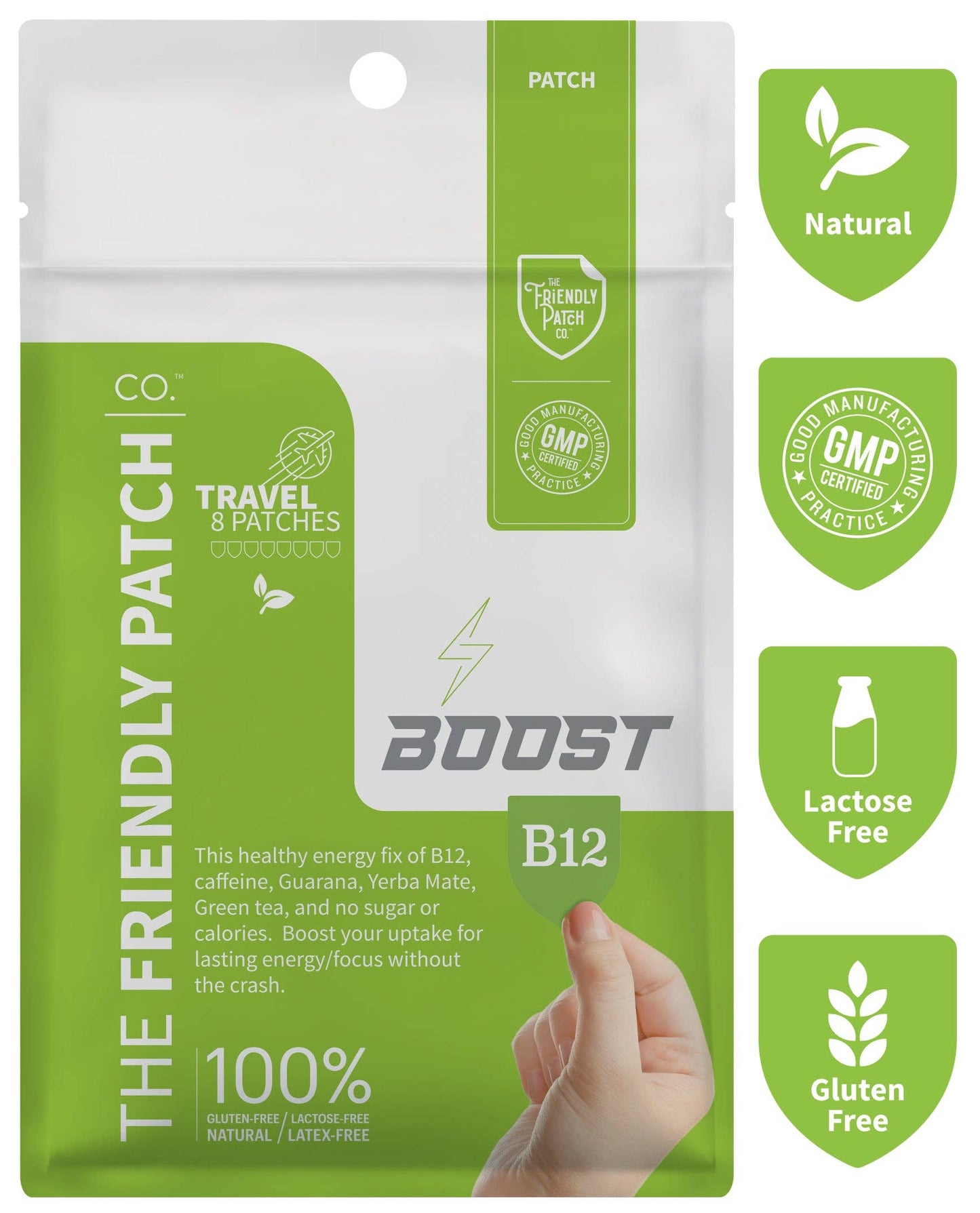 Friendly Patch CO - Boost energy Patch - Travel Pack ( 8 patches per pack)