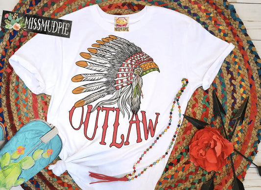 INDIAN OUTLAW TEE - Amethyst & Opal 