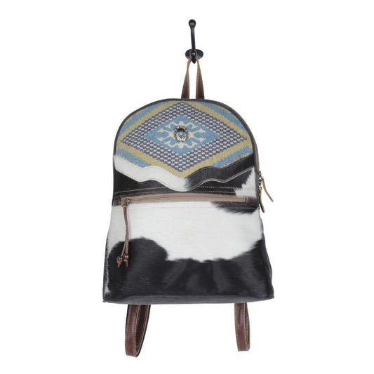 Pastel Ablaze Backpack Bag by Myra | Women's Concealed & Carry Backpack | Cow print Backpack | Embroidered Backpack