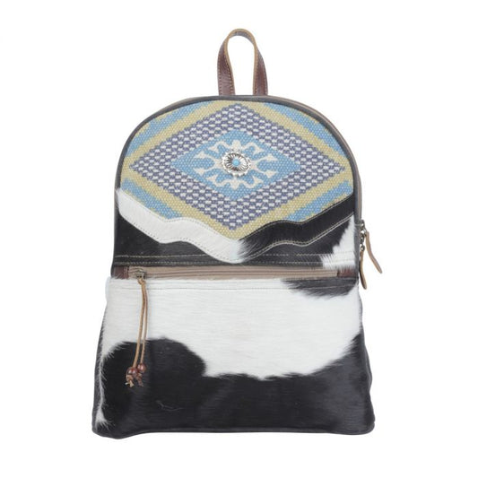 Pastel Ablaze Backpack Bag by Myra | Women's Concealed & Carry Backpack | Cow print Backpack | Embroidered Backpack