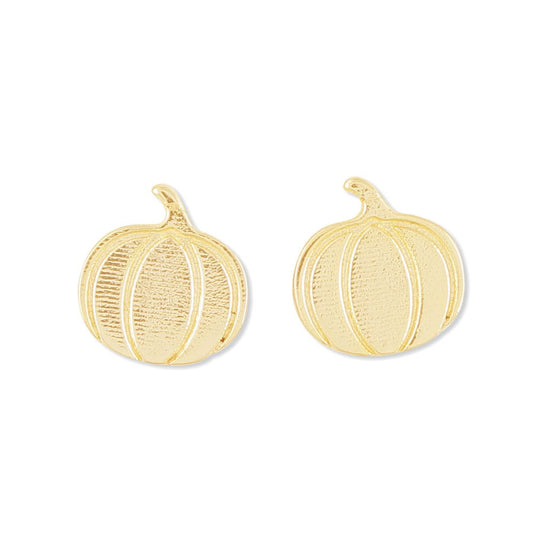 Pumpkin Stud Earring | Women's Gold Stud Earrings | Best Women's Earrings