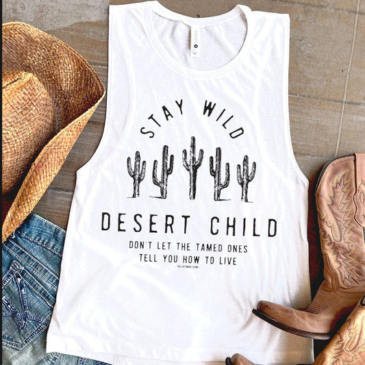 STAY WILD DESERT CHILD TANK - Amethyst & Opal 