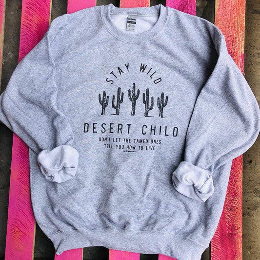 STAY WILD DESERT CHILD SWEAT - Amethyst & Opal 