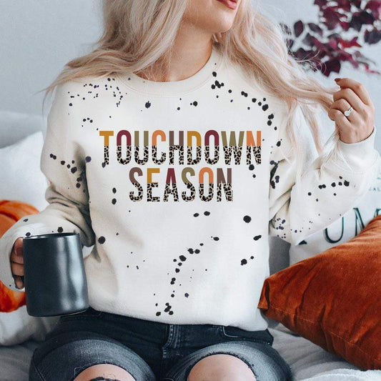 Touchdown Season Fleece-Lined Sweatshirts | Women's Football Sweatshirts | Women's Football Pullover 