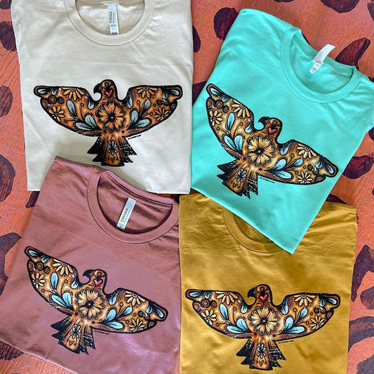 TALAVERA THUNDERBIRD TEE- 4 COLOR OPTIONS - Amethyst & Opal 