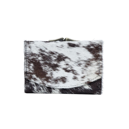 Brook Cow Patterned Leather Wallet by Myra