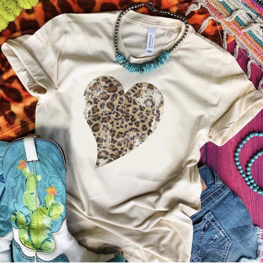 Leopard Love Sweatshirt or Tee