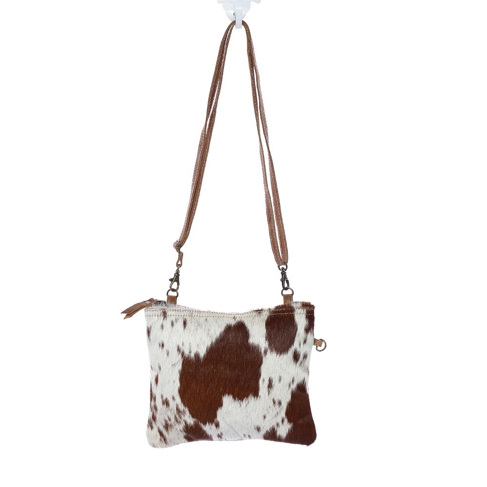 Brown & White Shade Bag by Myra